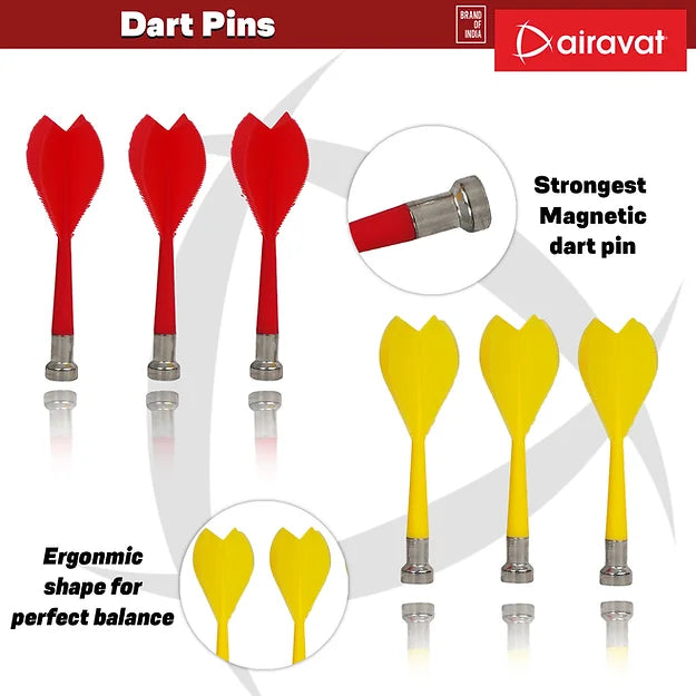 Airavat 903-L Magnetic Dart Board Set for Indoor Family Games