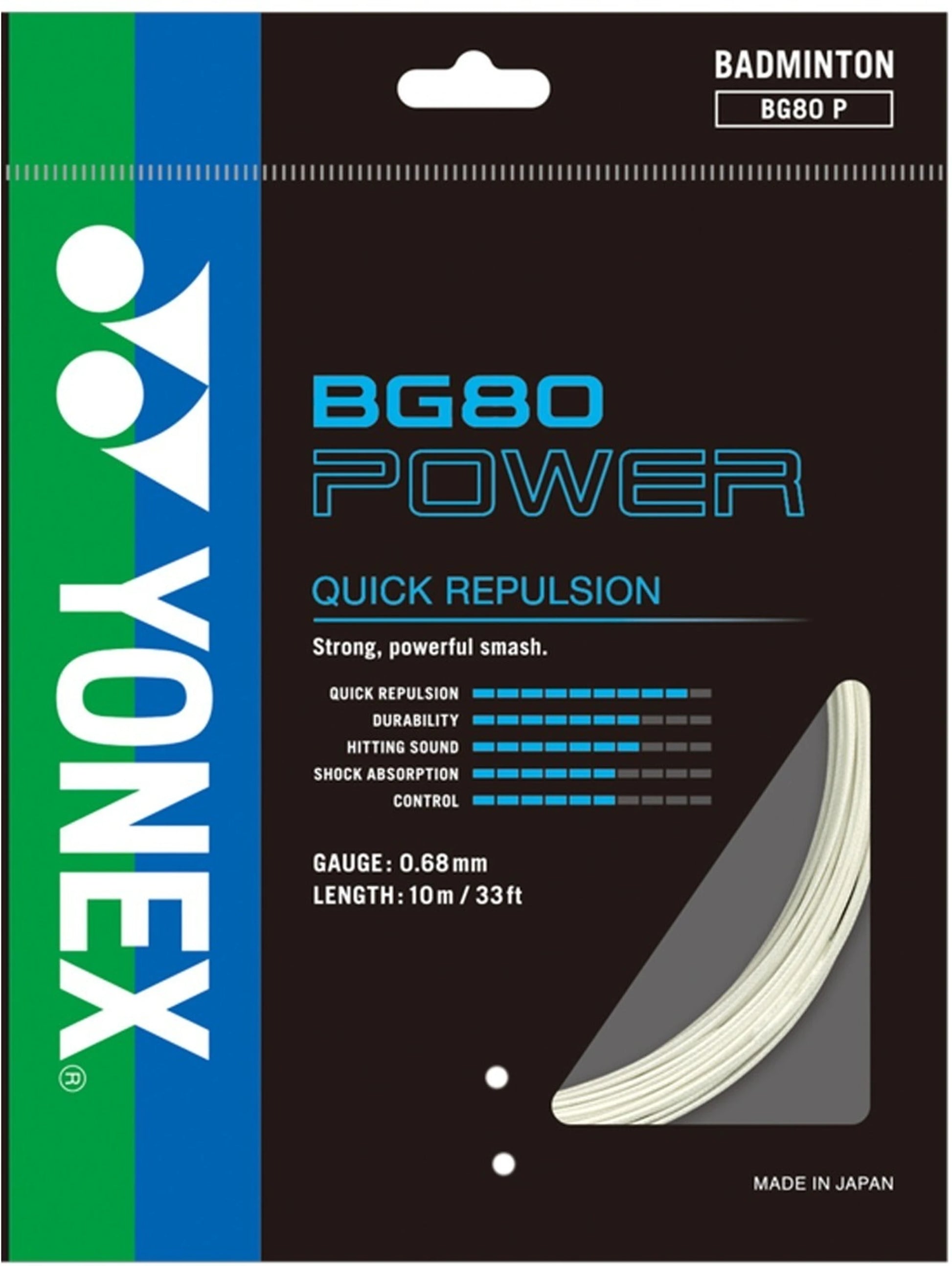 Yonex BG 80 Power Badminton String for Power and Precision-1
