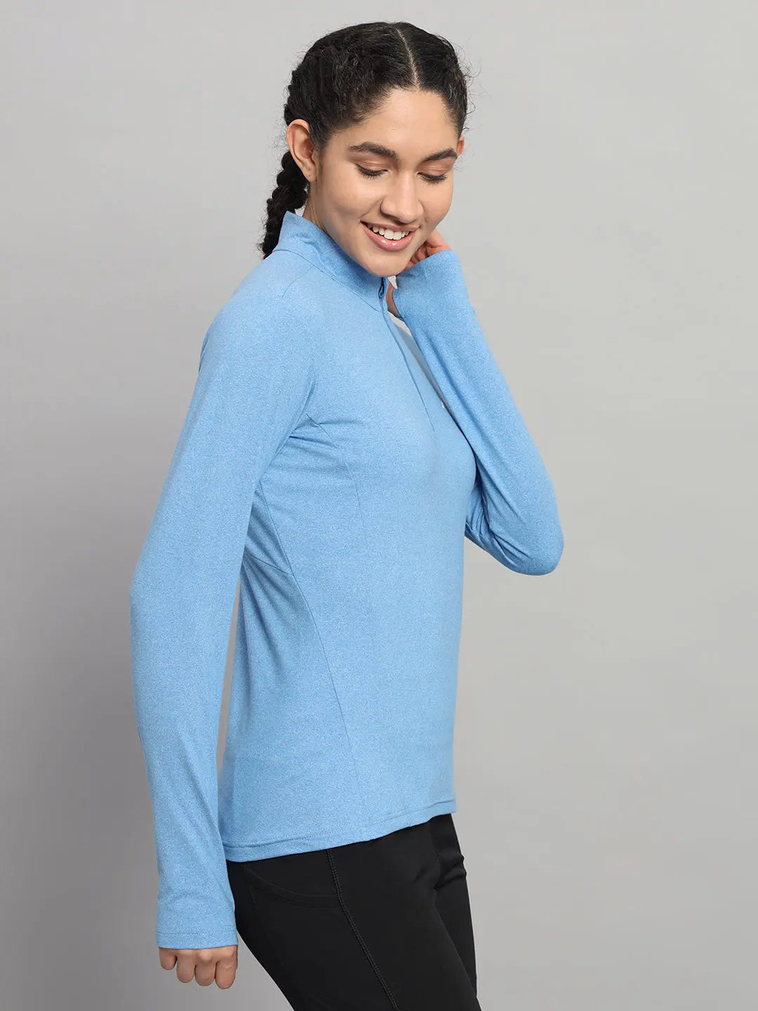 Lentus Snowfal LYC Women T-Shirt for Gym, Yoga & Casual Wear