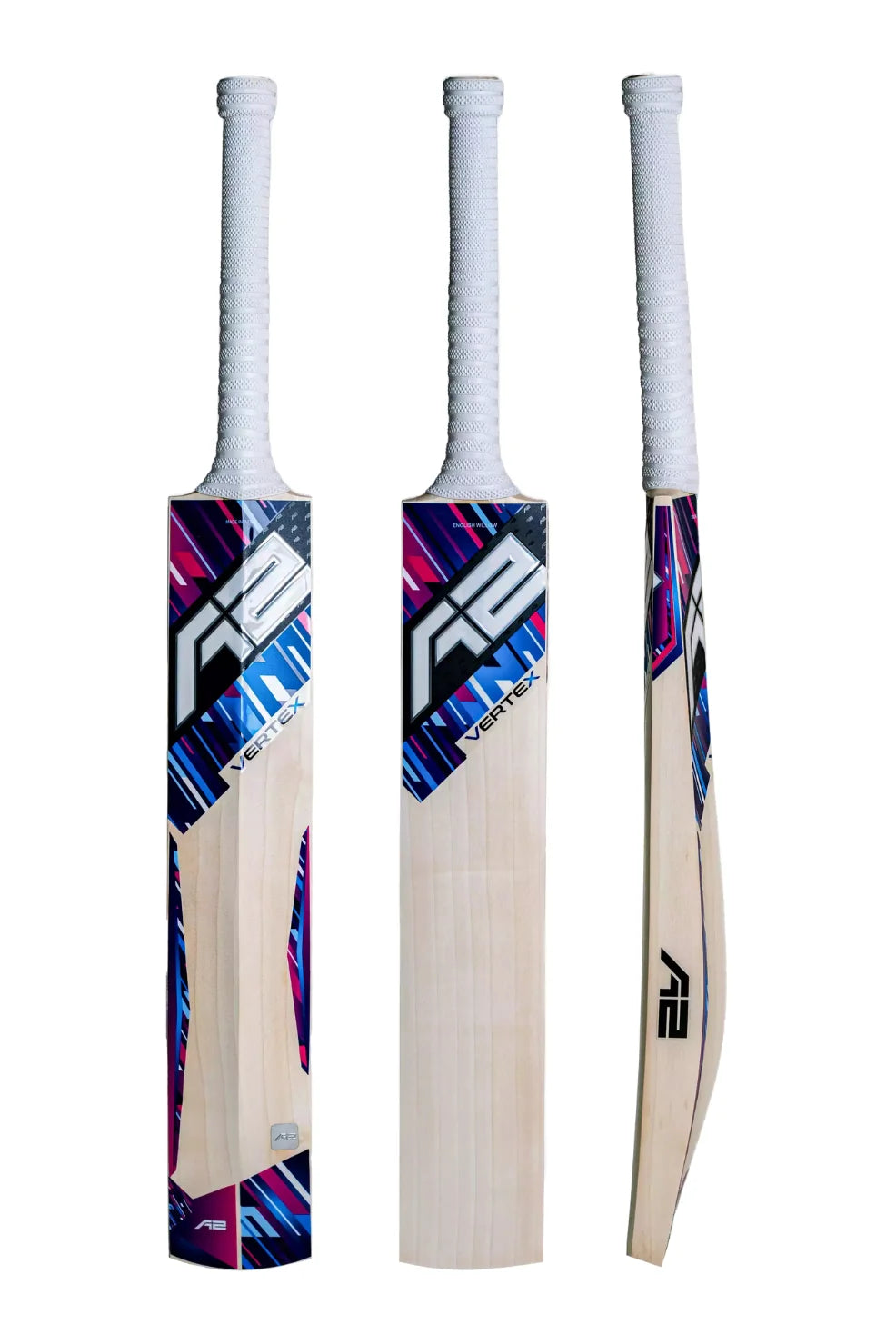 A2 Vertex English Willow Cricket Bat for Match & Professional Play