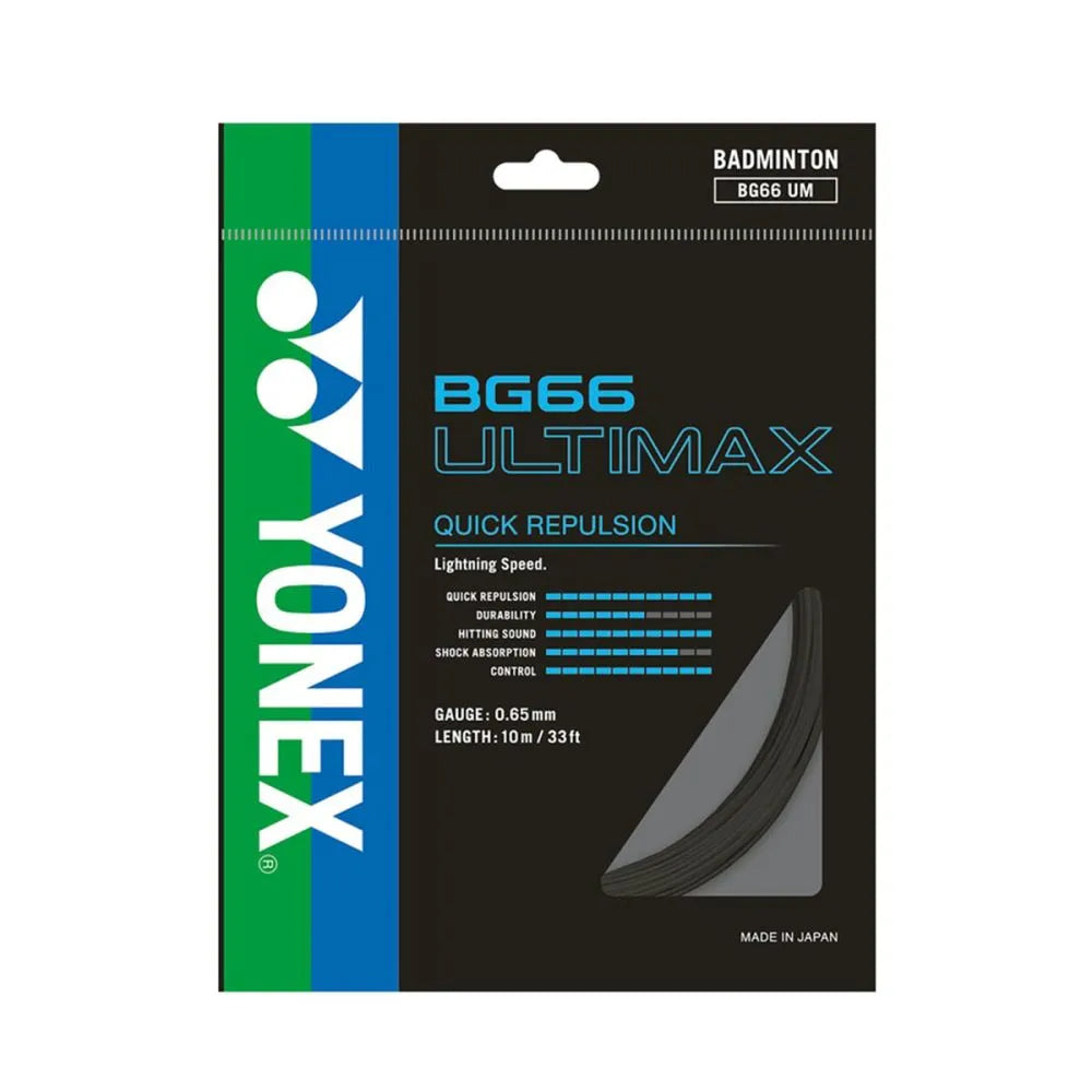 Yonex BG 66 Ultimax Badminton String for Power and High Repulsion-1