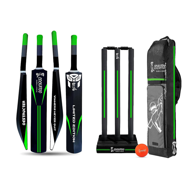 Cockatoo Size 8 Plastic Cricket Bat designed for kids and beginners