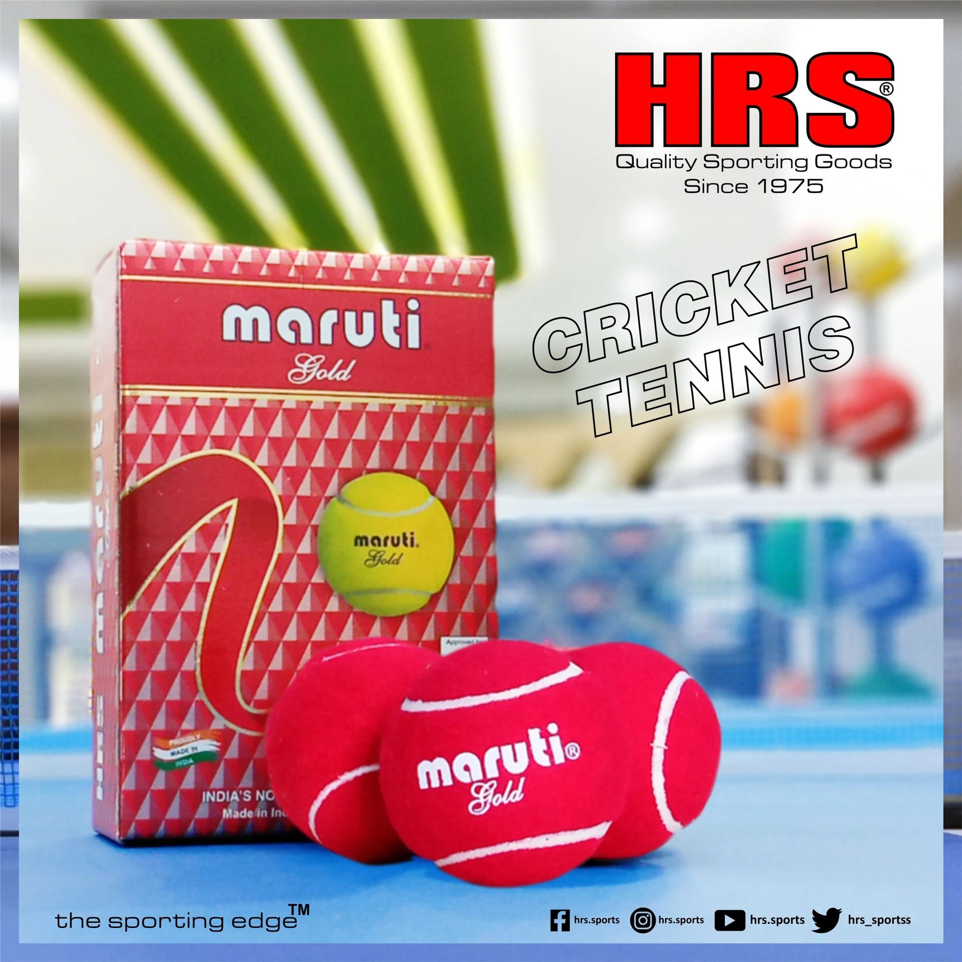 HRS Maruti Gold Heavy Red Cricket Ball for Matches & Practice