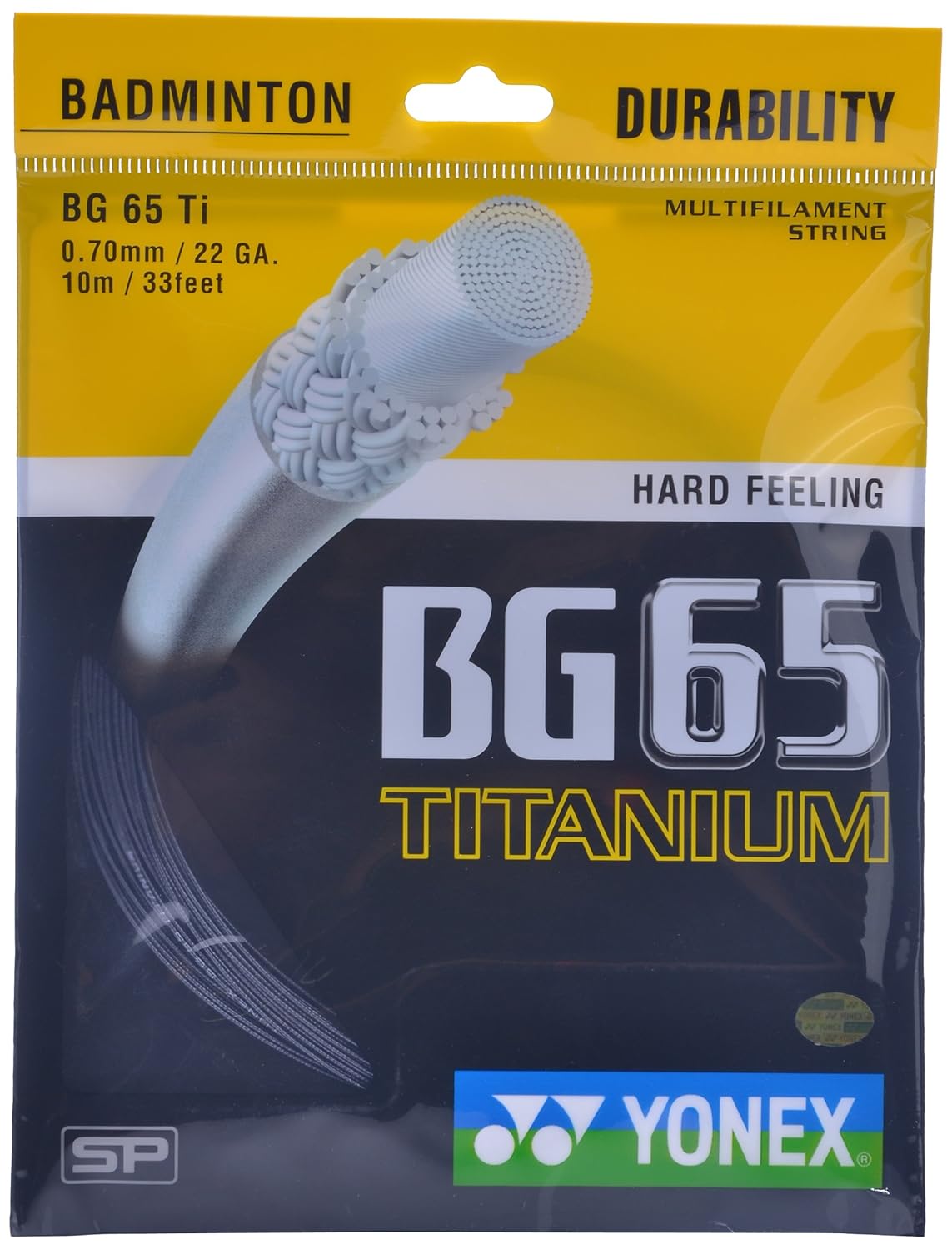 Yonex BG 65 Titanium Badminton String for Power and Durability-1