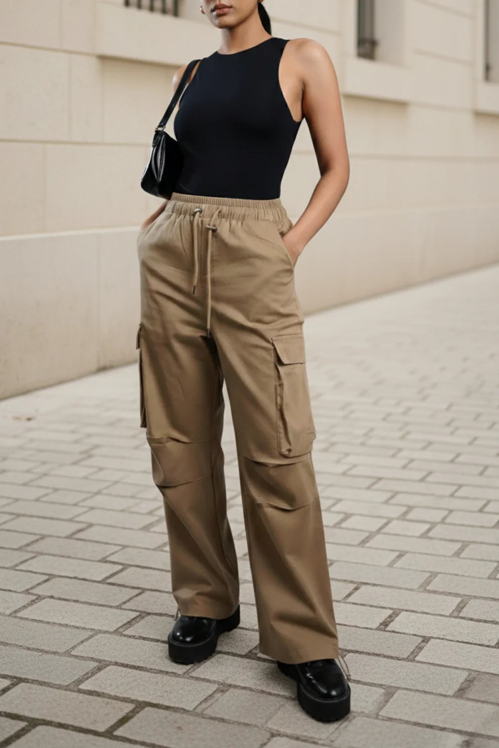 Lentus KS0016-005 Cargo Pants Khaki S – Durable & Comfortable-1