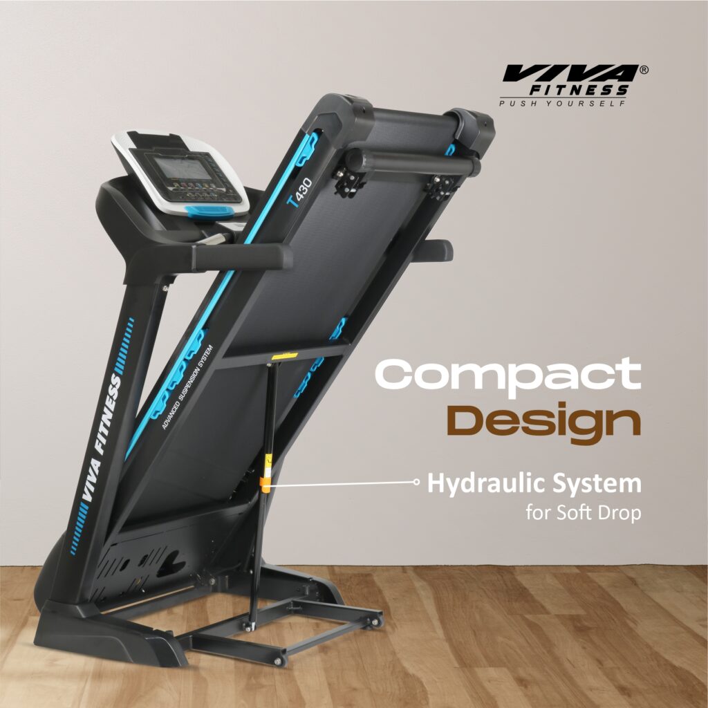Viva Motorised T-430 Treadmill for Home Cardio & Running Workouts-4