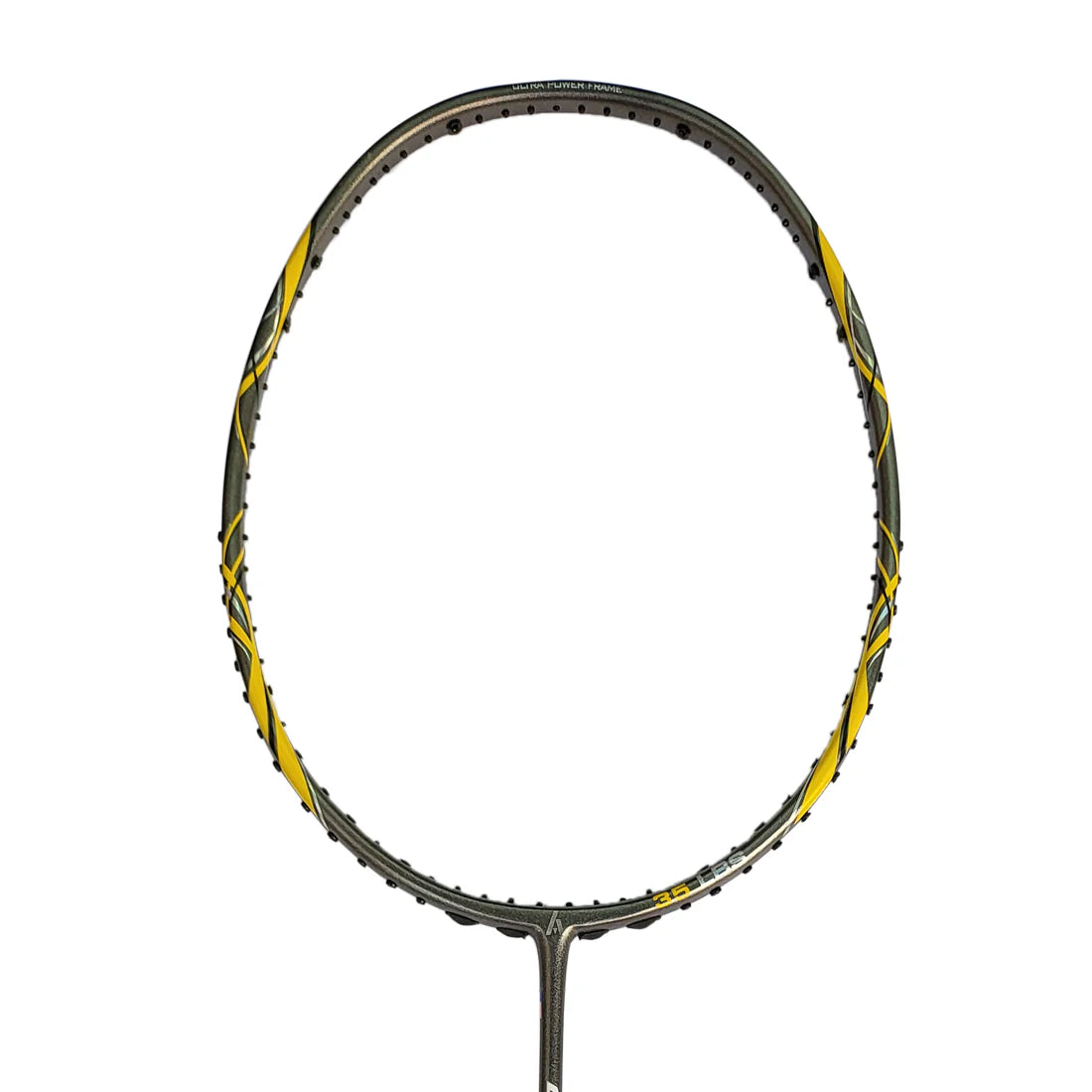 Ashaway Quantum 5 lightweight badminton racket front view for balanced performance and smooth control in gameplay