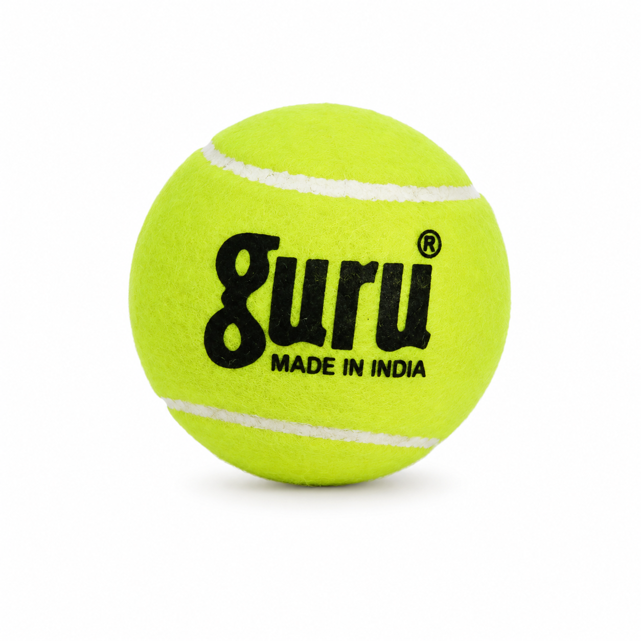 Guru Light Yellow Cricket Ball for Practice & High Visibility