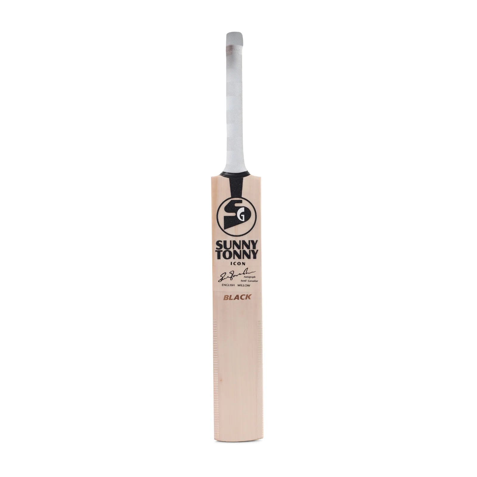 Premium SG Sunny Tonny Icon Black cricket bat crafted from high-quality English willow for competitive cricket