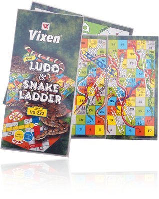Vixen 222 Ludo & Snakes and Ladders Set