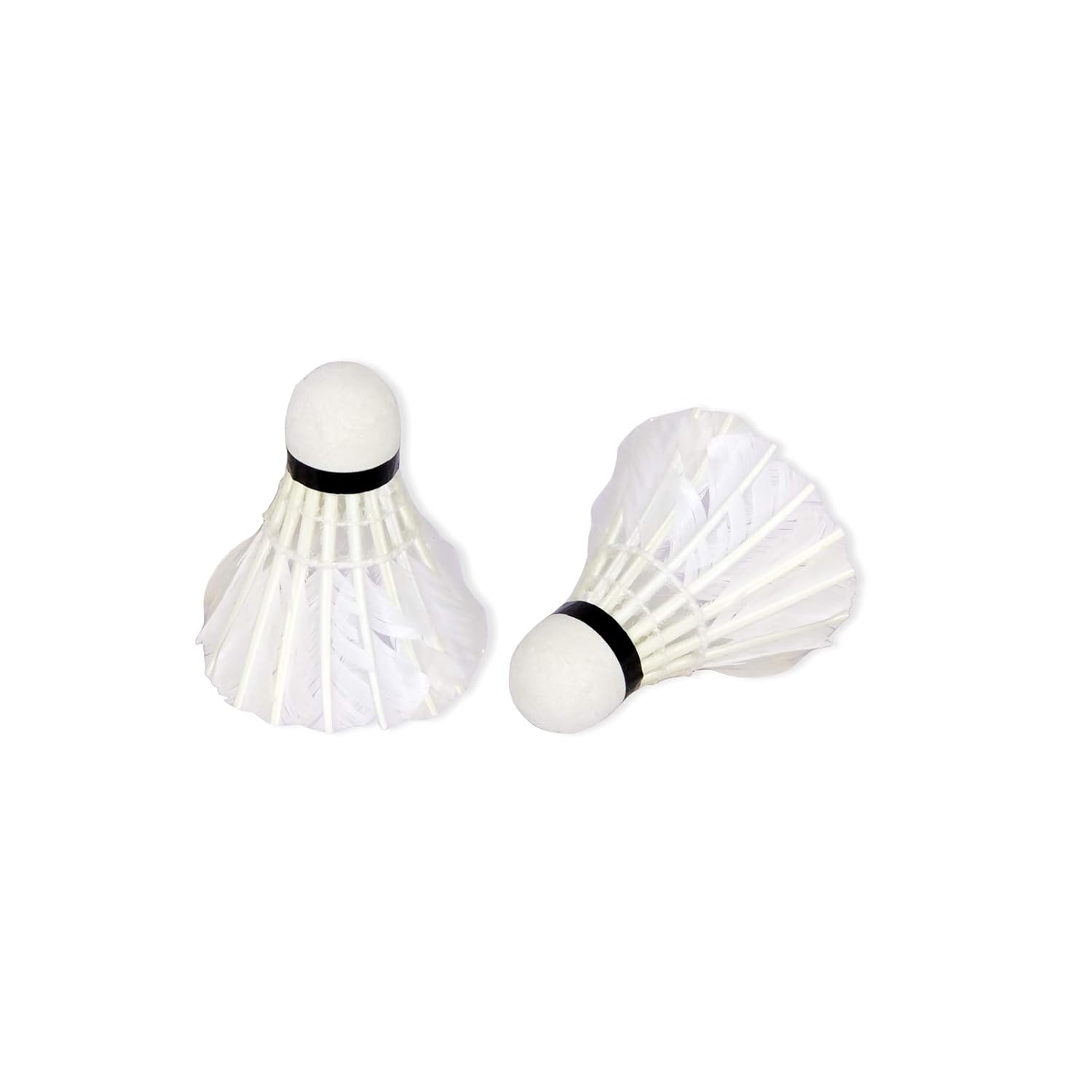 Vixen White Cock feather shuttlecock with premium cork base for stable and accurate trajectory