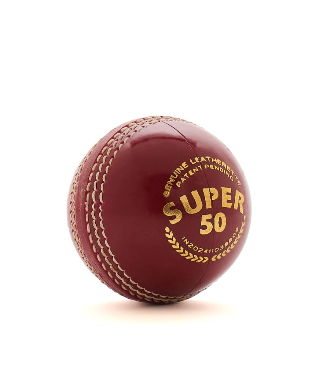 Professional red cricket ball ideal for club cricket, school matches, and practice