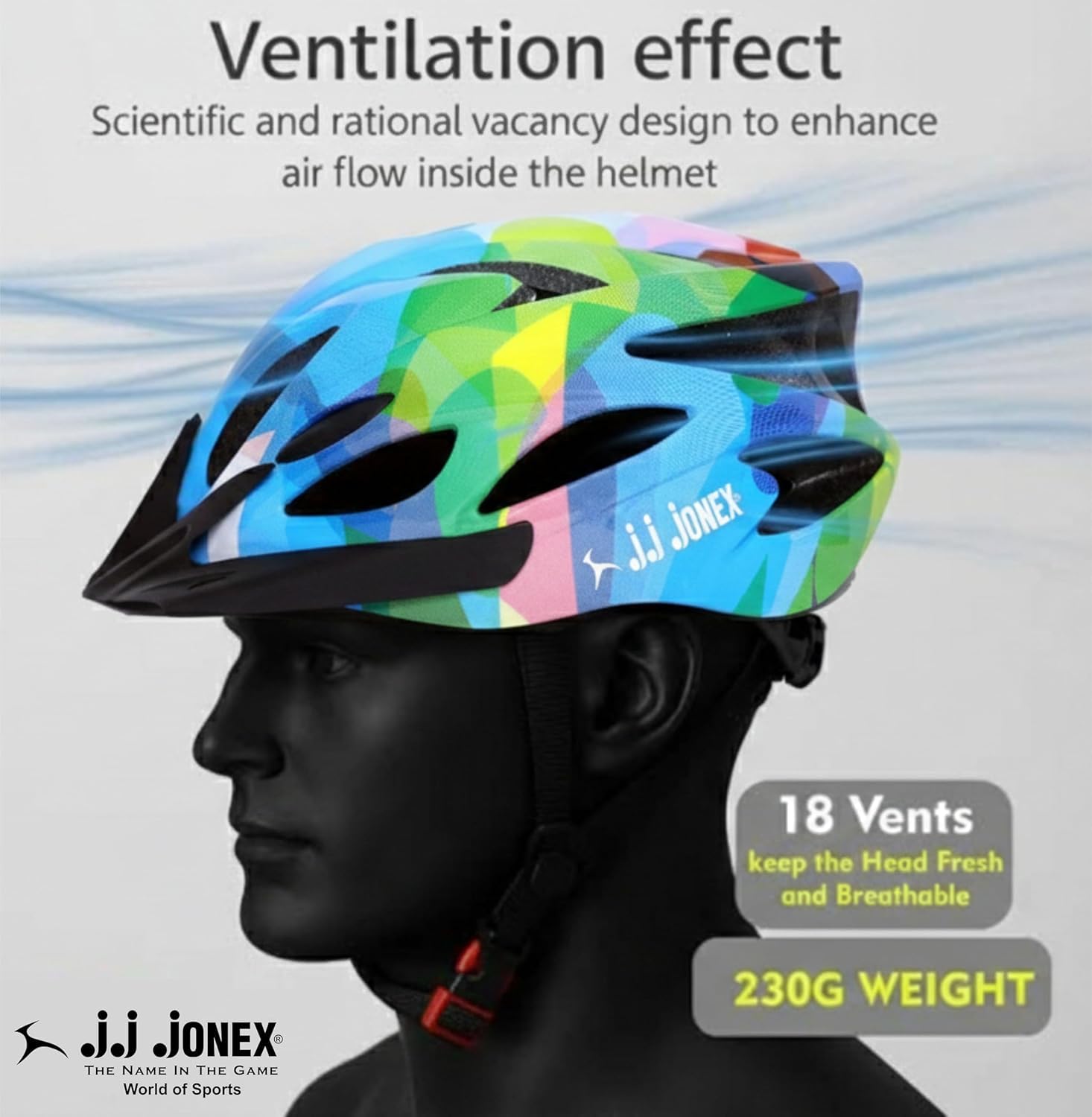Jonex Adjustable Skating Helmet – Protective & Comfortable Fit-1