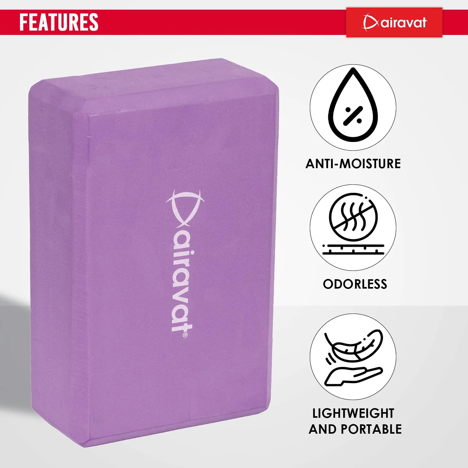 Airavat Foam Yoga Brick-3