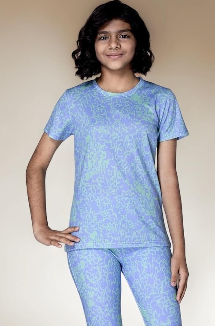 Lentus Snowfall LYC Women T-Shirt for Gym, Yoga & Casual Wear-1