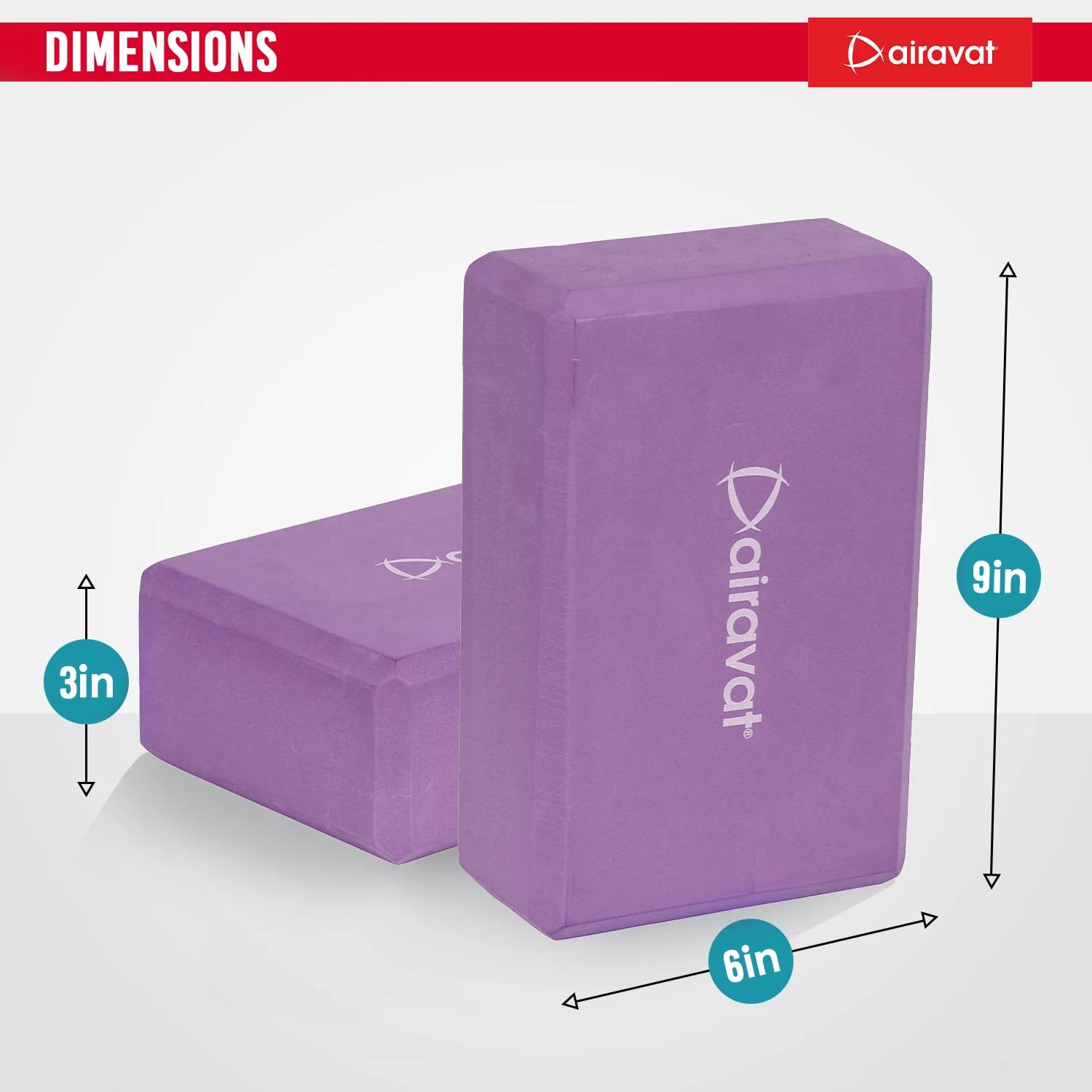 Airavat Foam Yoga Brick