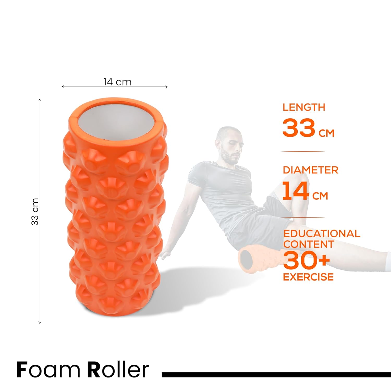 Cougar AM-004 Yoga Foam Roller – Durable & Muscle Recovery-3