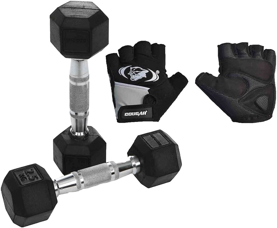 Cougar Hex Dumbbell 2.5 Kg for Strength Training & Home Workouts