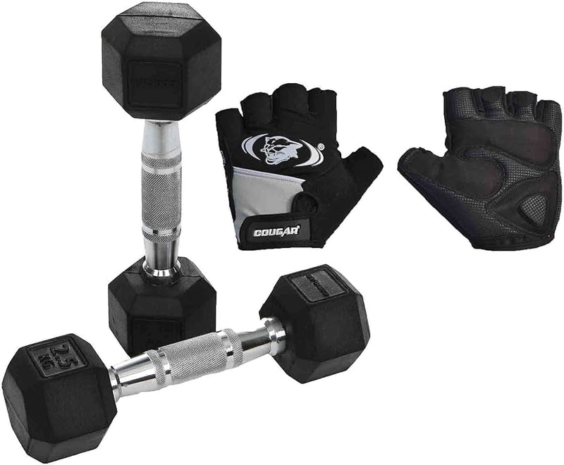 Cougar Hex Dumbbell 2.5 Kg for Strength Training & Home Workouts-2