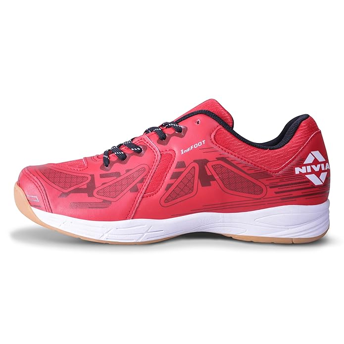 Nivia Appeal 3.0 Red/Black - 8 Badminton shoe