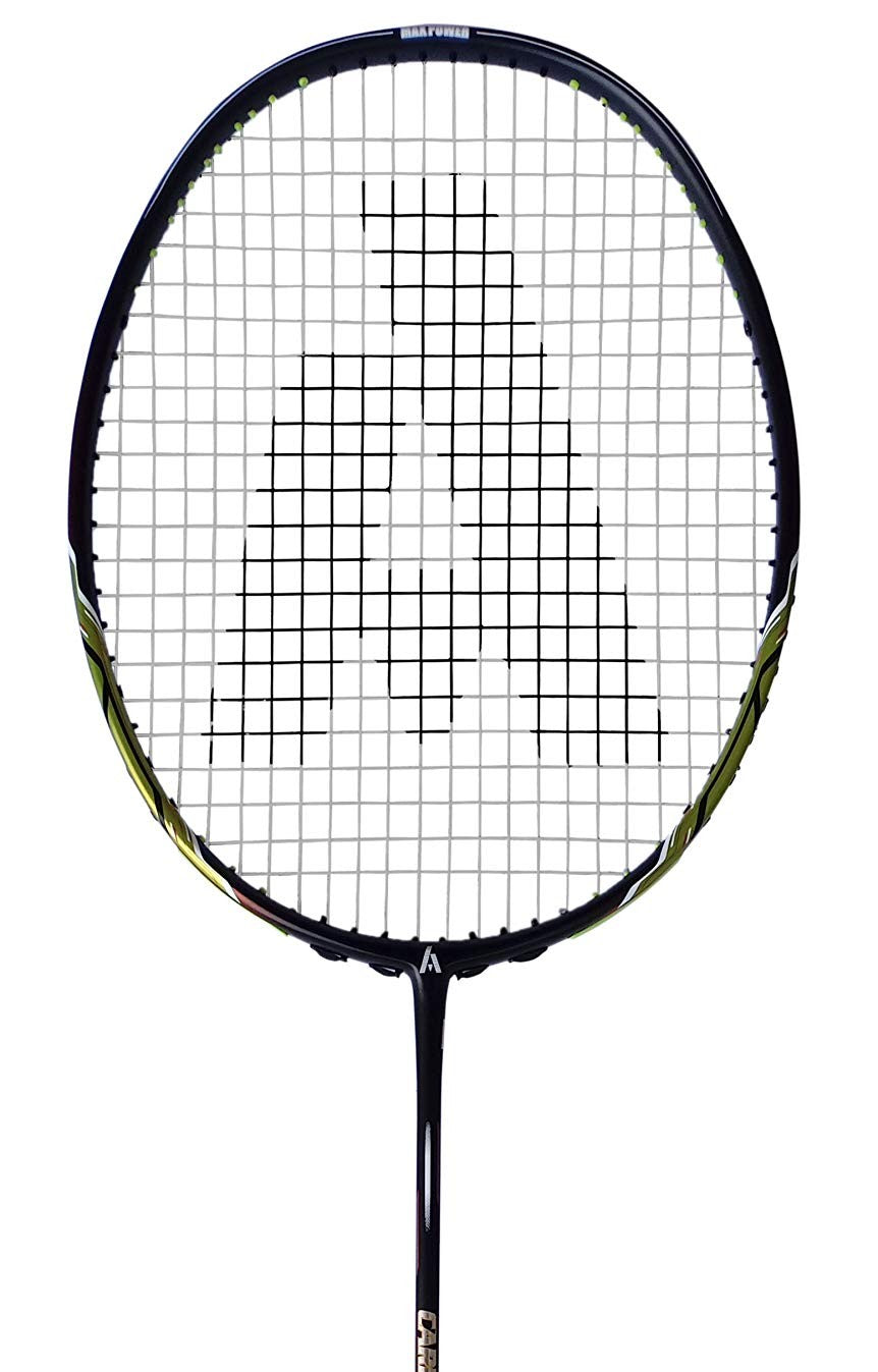 Ashaway Carbon Force 700 badminton racket frame and grip close-up