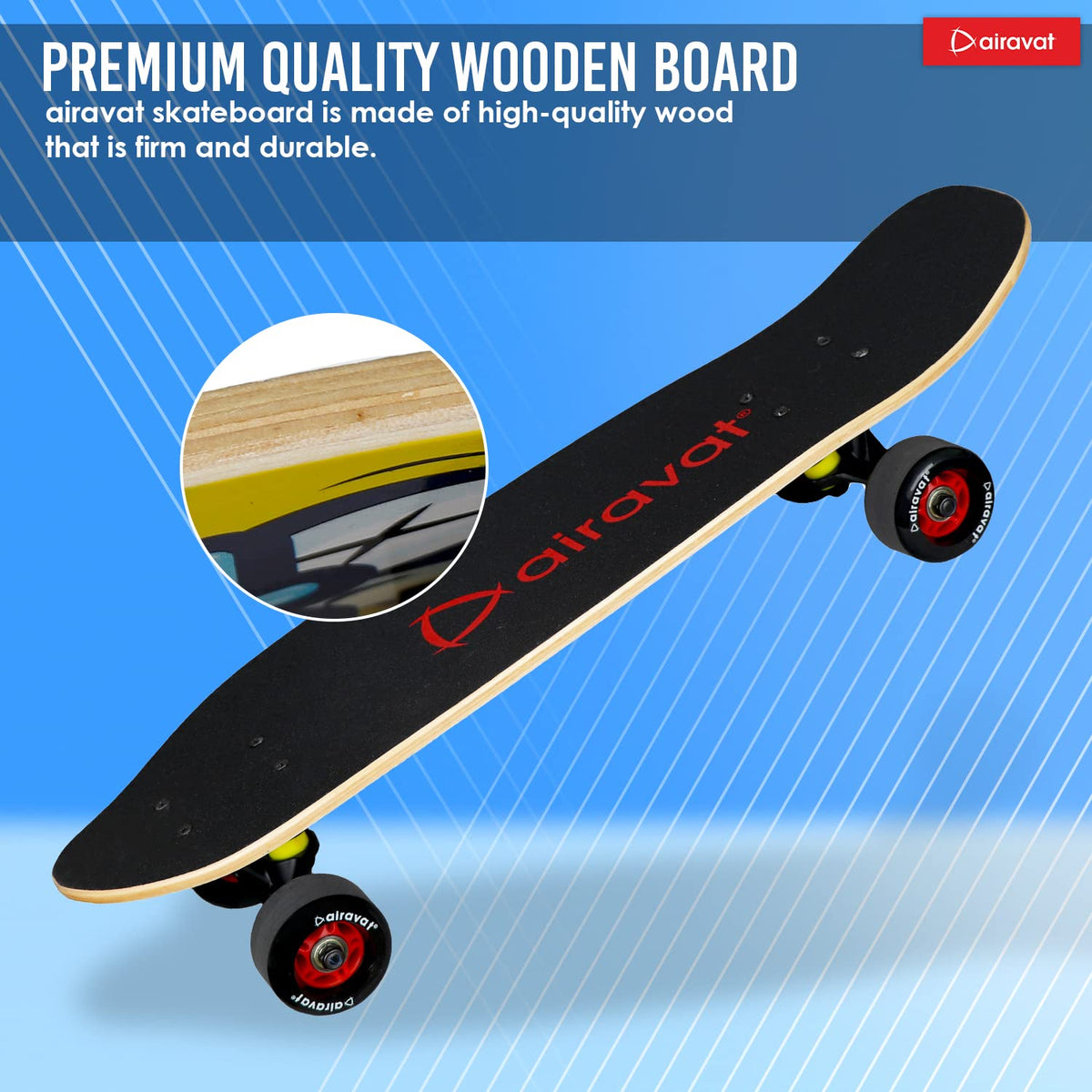 Airavat Wooden Skateboard 7815-3