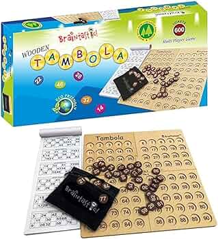 Vixen 567 Foldable Tambola Game with Coins
