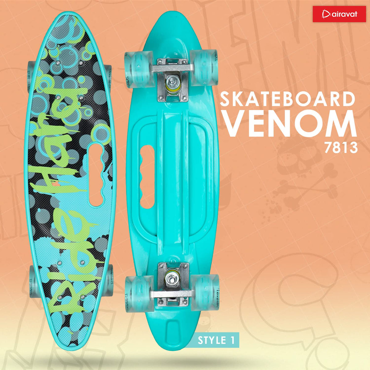 Airavat Skateboard with Handle 7813-2