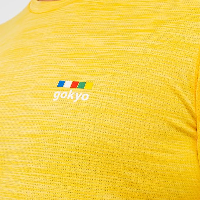Gokyo Comrade Yellow Running T-Shirt for Performance and Comfort-3