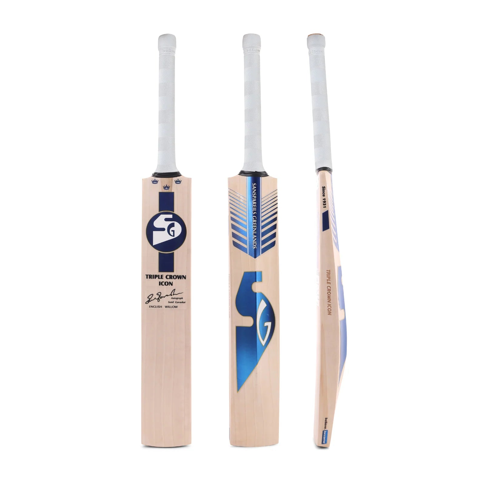 SG Triple Crown Icon English Willow Cricket Bat – Premium Performance-4