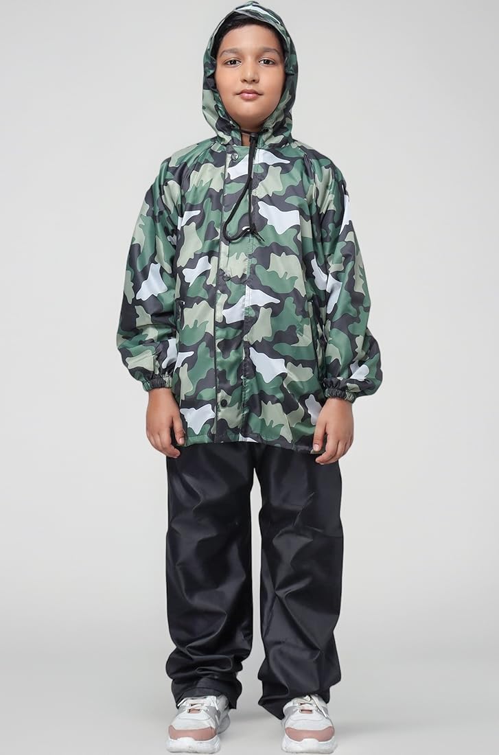 Cosmos CRP001 Camo Reversible Blue Raincoat L-2