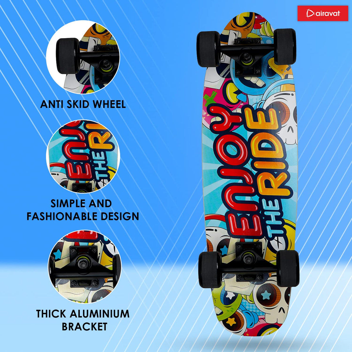 Airavat Wooden Skateboard 7815-5