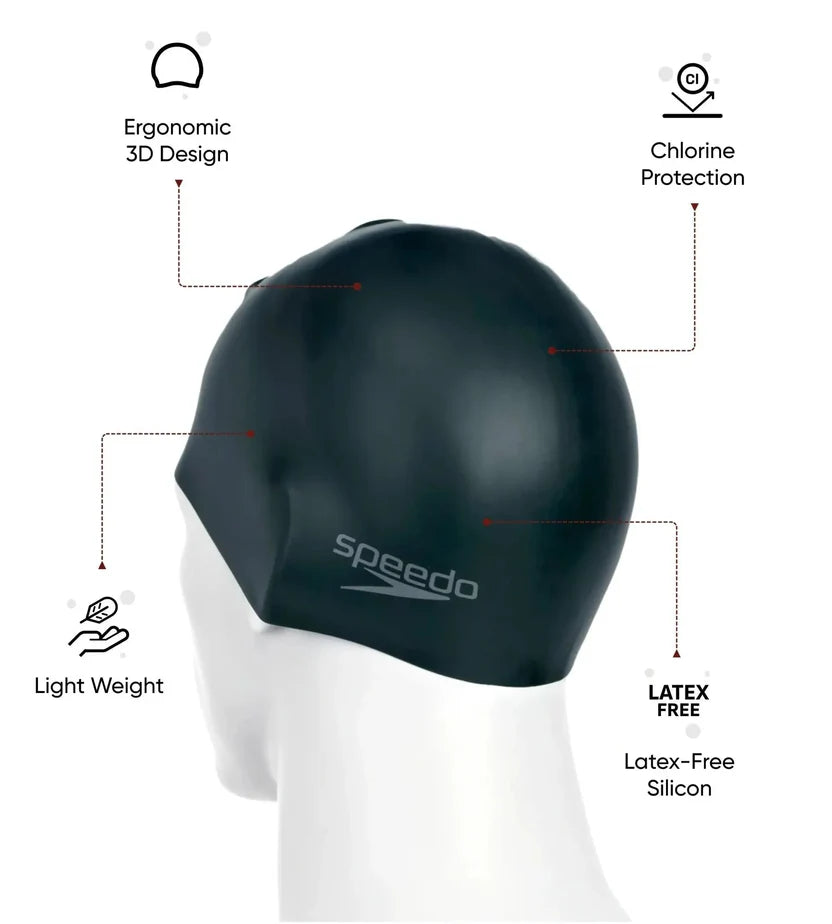 Speedo Flat Silicone Swim Cap-5