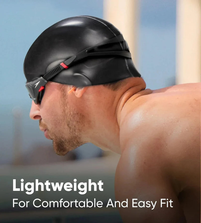 Speedo Moulded Silicone Swimming Cap-5