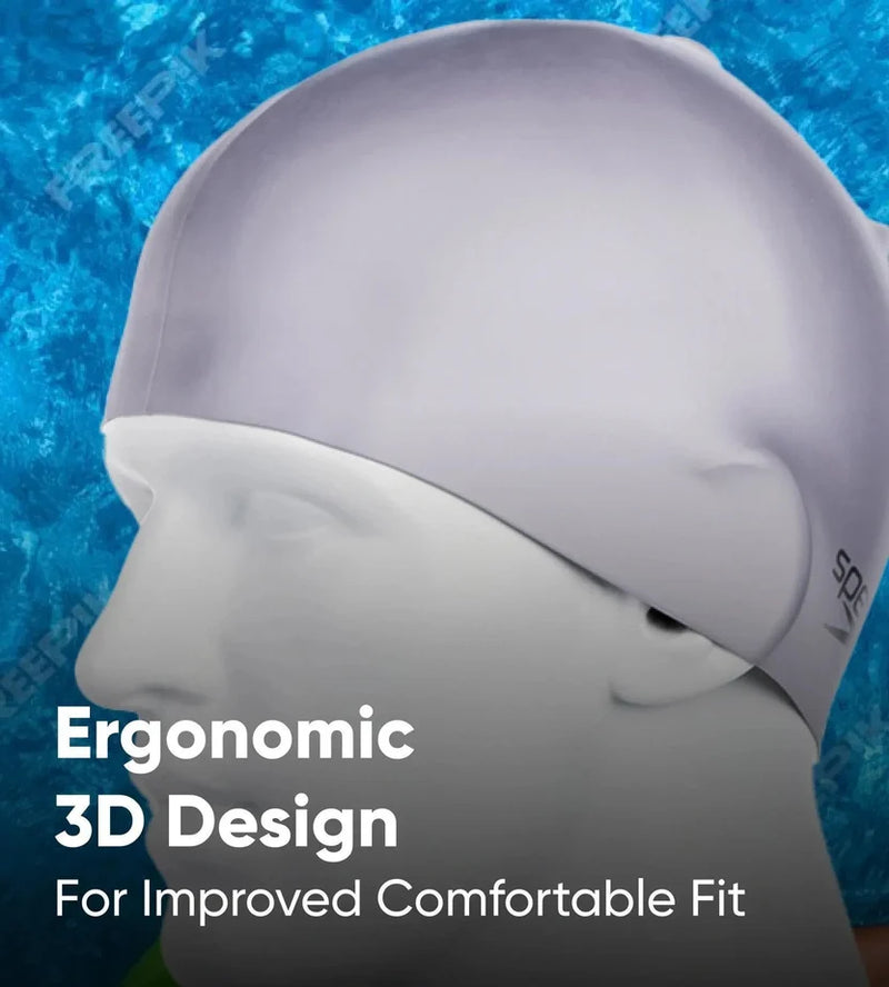 Speedo Moulded Silicone Swimming Cap-4