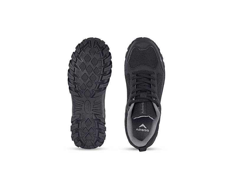 Adventra EH500 Black Hiking Shoes for Trekking & Outdoor Adventures-3