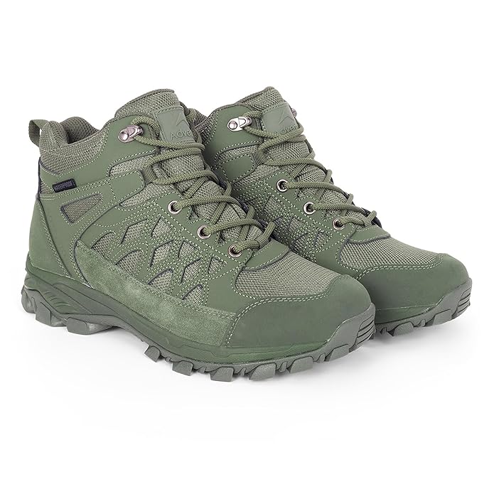 Adventra WH1107 Green Hiking Shoes for Trekking & Outdoor Adventures