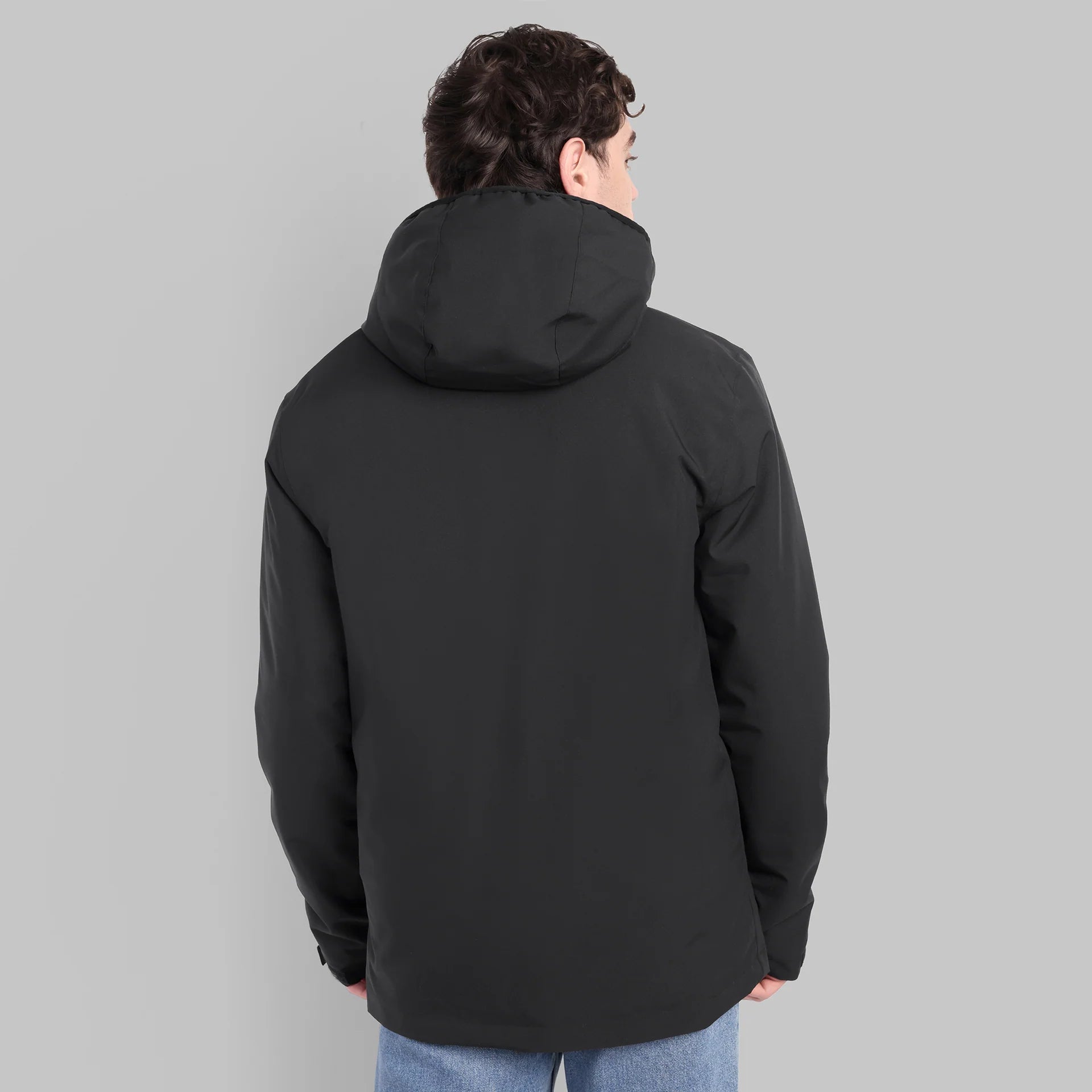 Adventra WH1100 Black Waterproof Hooded Jacket for Hiking & Winter-2