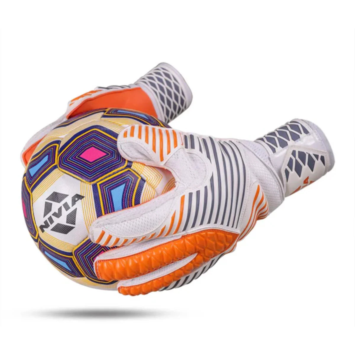 Nivia Finger Saver Goalkeeping Gloves-3