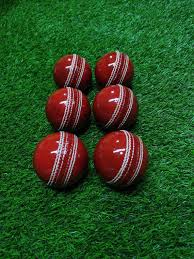 BD SA Red Leather Cricket Ball for Matches & Practice
