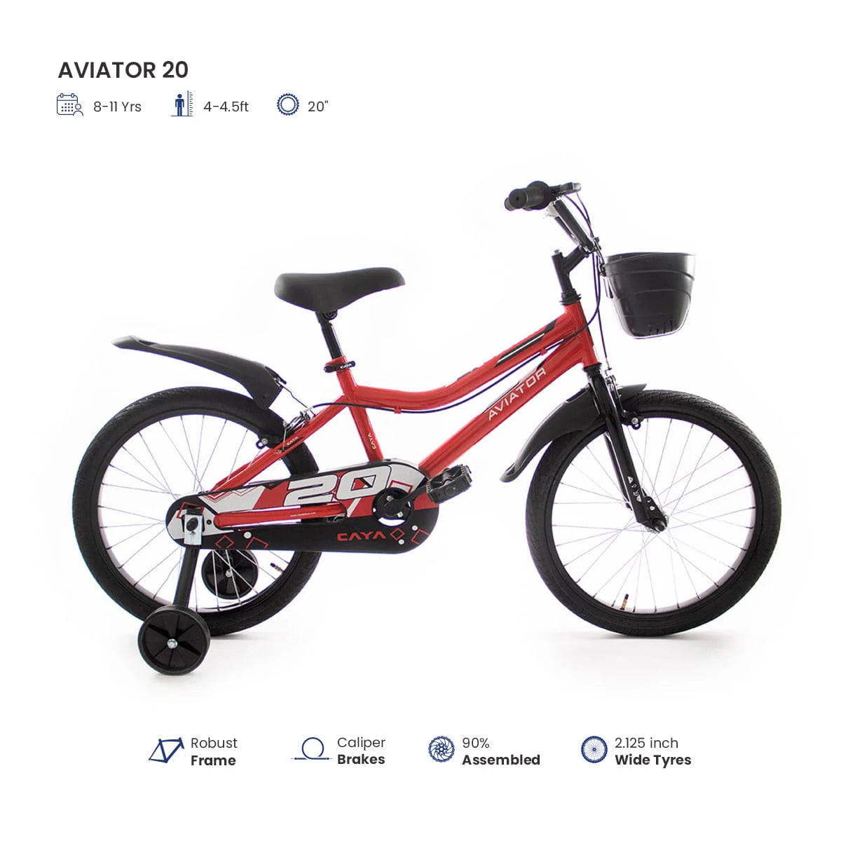 Caya Aviator 20 Kids Bicycle for Safe & Comfortable Riding