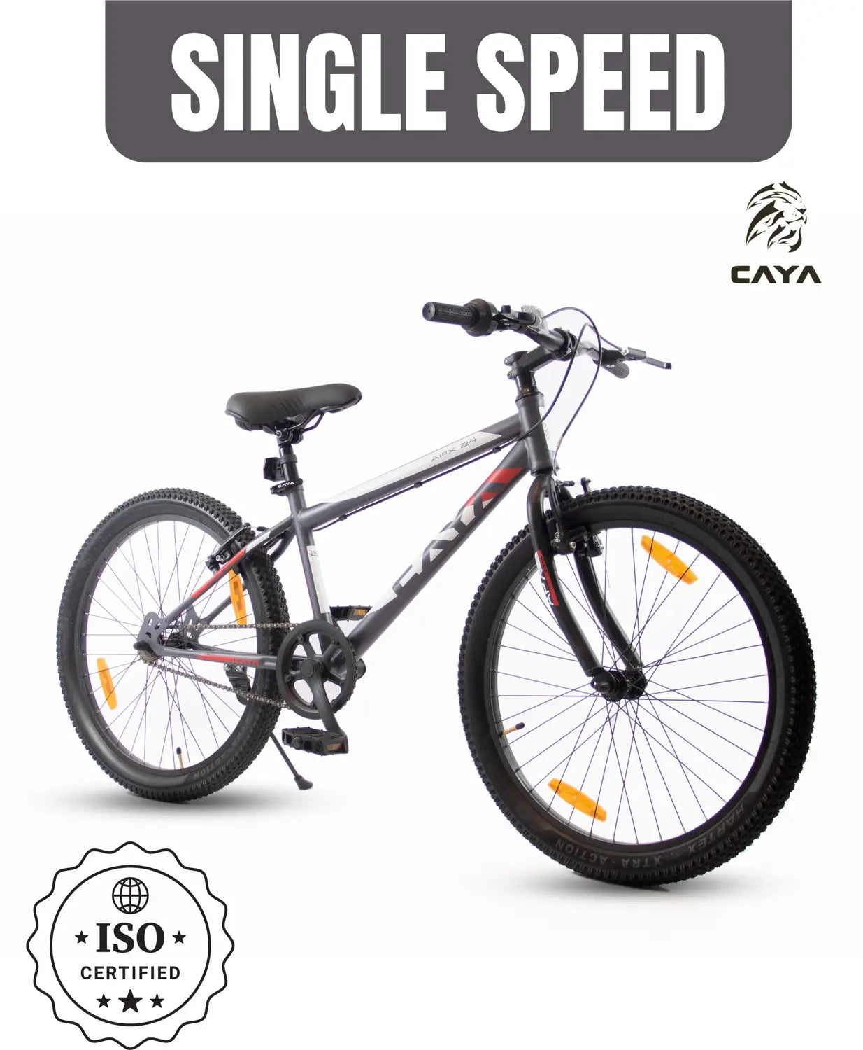 Caya APX 24 Single Speed Charcoal Bike
