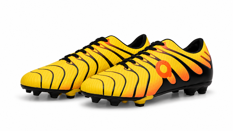 Aivin Ignia Football Shoes Yellow Orange for Training and Matches-1
