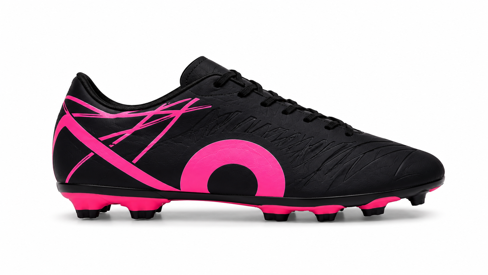Aivin Vantamor Football Shoes Black Pink for Training and Matches-4