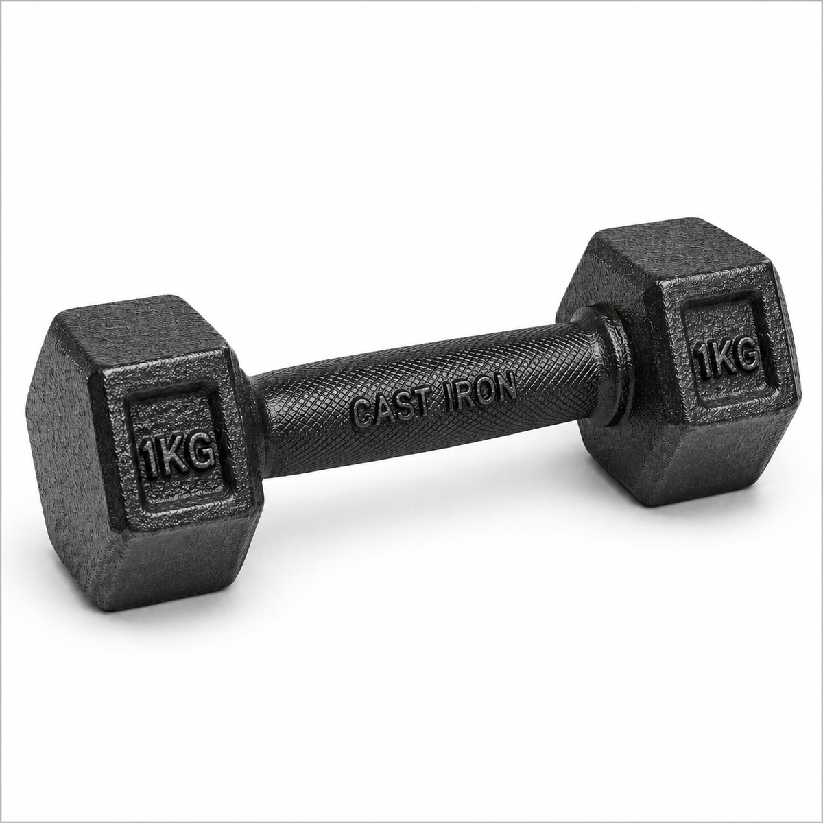 Cast Iron Hex Weight Training Gym Dumbbell-1