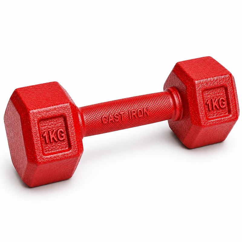 Cast Iron Hex Weight Training Gym Dumbbell-2