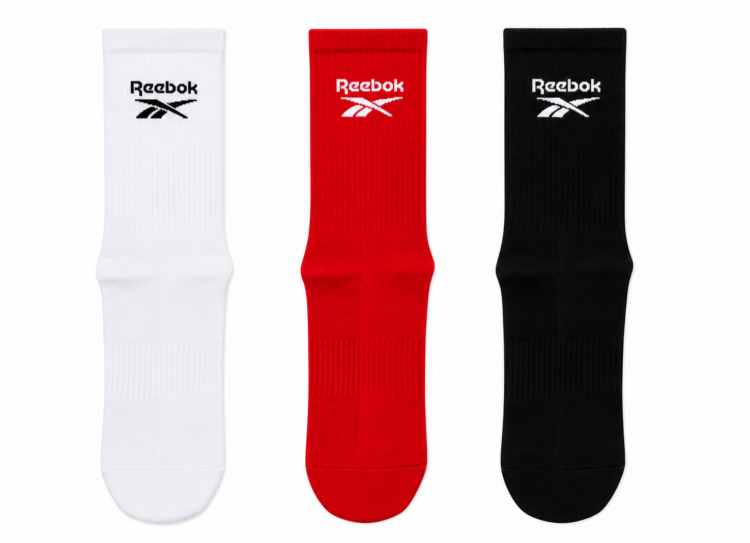 Reebok Socks Pack of 3 – Comfortable & Breathable