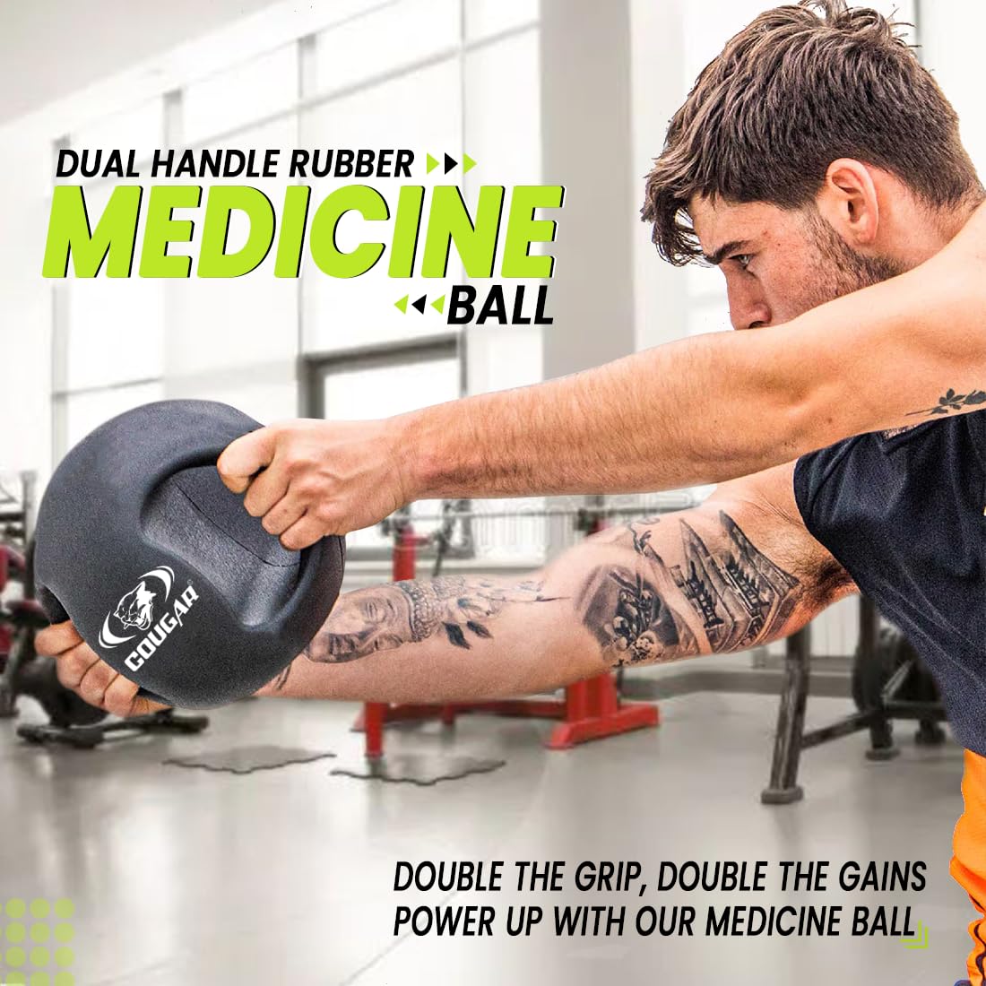 Cougar Rubber Medicine Ball MBR-010D 5kg – Durable Training Ball