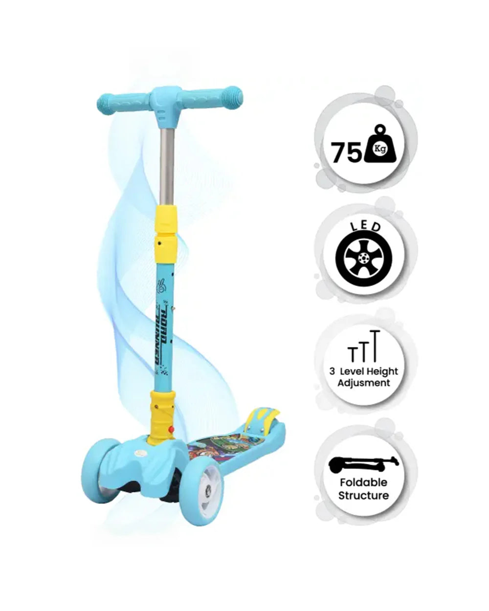 Rabbit Road Runner Blue Scooter – Lightweight & Durable Ride-3