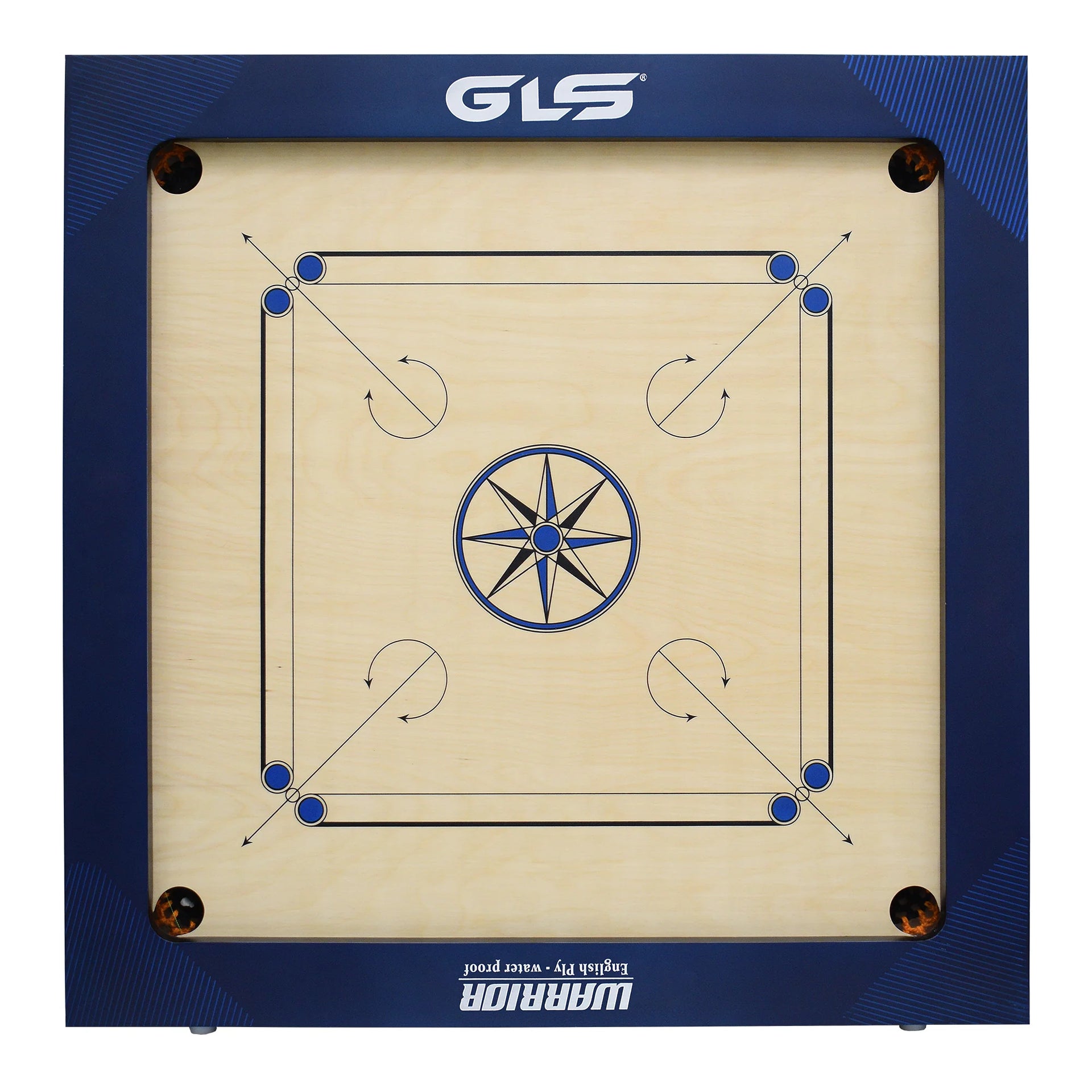 GLS Warrior Carrom Board 3x2 8mm